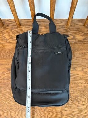 L.L. Bean Personal Organizer Toiletry Bag - Black Nylon - Medium